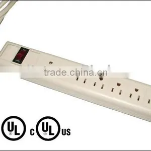 UL Listed 7 Outlet Horizonal Power Strip Power Bar Power Outlet thumbnail-1