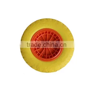 Qingdao Wantai Pneumatic Rims Wheel Solid pu Wheelbarrow Wheels thumbnail-5