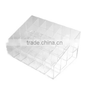 Clear Acrylic 24 Lipstick Holder Display Stand Cosmetic Organizer Makeup Case thumbnail-5