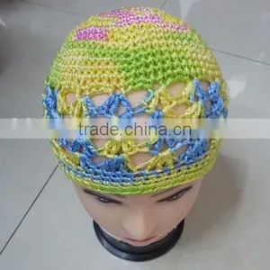 Crochet Boho KUFI Cap Beanie SKULL Hat and Cap thumbnail-1