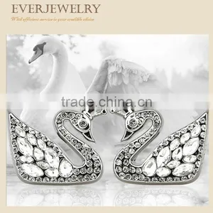 Rhinestone Swan Air Fresher Cleaner With Perfumein Car thumbnail-3