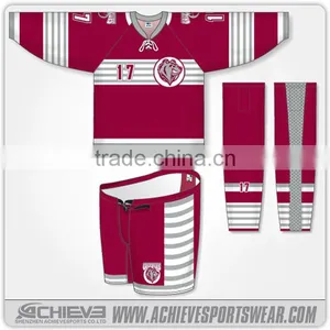 Reversible Sublimation Ice Hockey Jerseys China /IceHockey Wear Custom Half and Half Jersey thumbnail-2