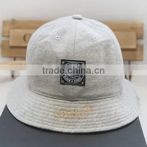 High Quality Custom Bucket Hat Fashion Korea Style Fisherman Cap With Woven Label Logo thumbnail-2