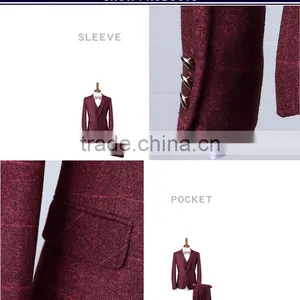 2017 Hot Sale Latest Pant Coat Picture Men Suit Made in China thumbnail-5