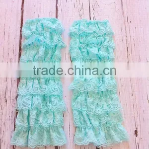 Cute Baby Girls Pink Leg Warmers Ruffle Tulle Baby Girls Lace Legging Warmers thumbnail-2