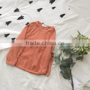 2-7 Years 2017 Wholesale Autumn Cotton Full Sleeve Solid Kids Girl Blouse thumbnail-4