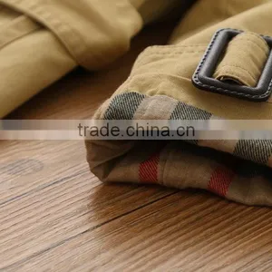Wholesale Children's Boutique Clothing Autumn New School Style Long Girls Coats Jackets Lapel Flower With Girl Windbreaker thumbnail-5