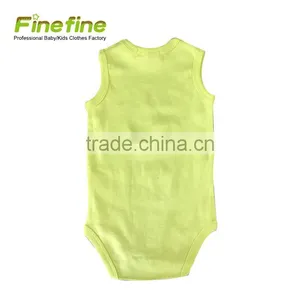 Hot Sale 100% Cotton Oem Manufacturer Plain Color Baby Rompers thumbnail-3