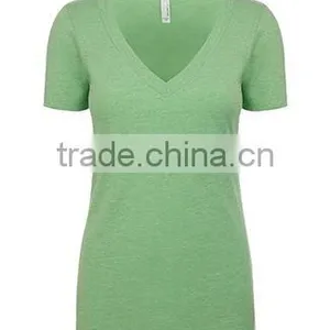 Next Level Apparel Ladies' CVC V-Neck Tee - Made From 60% Cotton, 40% Polyester Jersey and Comes With Your Logo. thumbnail-6