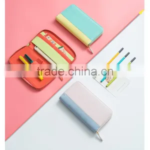 A6 Size PU Material Planner With Zipper Sweety Color Daily Planner Diary thumbnail-6