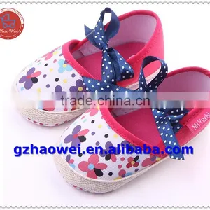 Newborn Antiskid Safety Baby Girls Bowknot Prewalker Shoes thumbnail-2