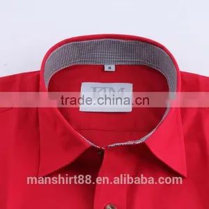 Stiff Collar Mens Solid Color Dress Shirts thumbnail-5