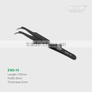 Factory Direct Sale ESD10-17anti-static Tip Elbow201stainless Steel Tweezers thumbnail-1