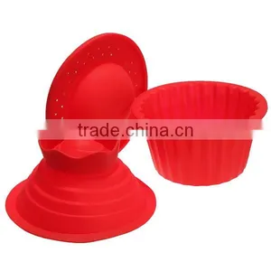 2016 New 3 Pake Silicone Big Top Cupcake Bake Set Baking Mold Mould thumbnail-1
