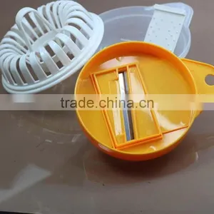 Microwave Potato Crisp Chip Vegetable Slicer Cutter Low Calorie Snack Maker DIY Set Tray Kitchen Tool KC1330 thumbnail-4