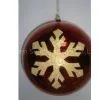 Personalised Christmas Baubles With Golden Snowflake thumbnail-1