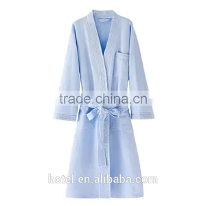 Manufacture Cheap Cotton Hotel Waffle Bathrobe thumbnail-5
