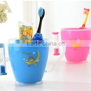 Plastic Kid Cup Toothbrush With Sand Timer thumbnail-1