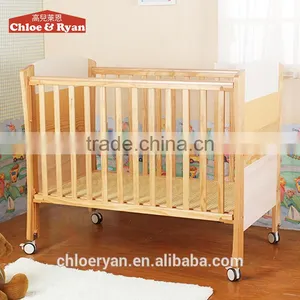 Baby Cot Bed Prices Adjustable Convertible Multi-purpose Standard Bedroom Wooden Nursery Baby Furniture thumbnail-1