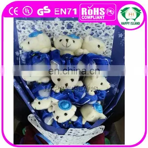 HI Meet CE Stand Custom Soft Plush Toy Bouquet for Valentine's Day thumbnail-3