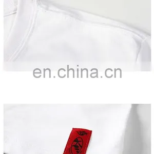 Fashionable Bulk Tshirts Loose Fit Latest Two Color t Shirt Designs 2016 for Men Printing T-shirts thumbnail-4