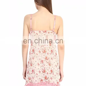 Off White Babydoll Nightwear thumbnail-3