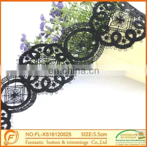 Nice Design Black Lace For Garment Wholesale Fabric Lace Triming thumbnail-3