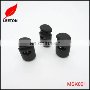 Factory Supply Black Spring Plastic Rope Stopper thumbnail-1