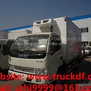 Customized Factory Sale Best Price Dongfeng 4*2 RHD 4tons Refrigerated Truck for Seychelles thumbnail-3