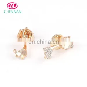 Flower Rhinestone Buttons High Quality Pin Copper Crystal Decorative Clothing Buttons Wholesale thumbnail-2