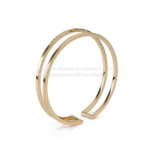 Bangle Cuff HC06-12236 ， Gold-plated Bangles，Metal Alloy Bangles，Stainless Steel Bangles thumbnail-1
