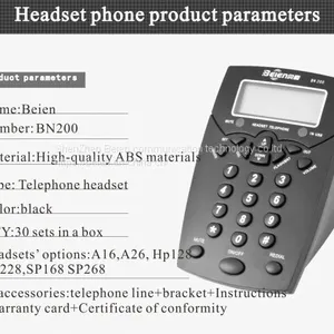 China BN200 Business Telephone + T11 Business Telephone Headset for Call Center thumbnail-1