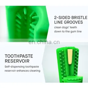 Factory Wholesale Dog Toothbrush Chew Brushing Stick High Quality Pet Health Massage Brush thumbnail-4