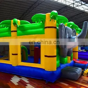 Air Pop up Popular Inflatable School Bouncy Castle With Elephant Theme Cartoon thumbnail-6