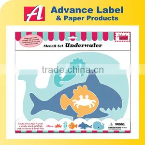 Drawing Underwater Stencil Fancy Stationery Products thumbnail-1
