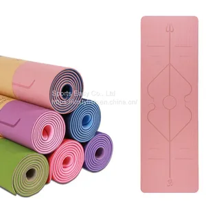 Factory Price Dropshipping Reversible Comfortable Patterned TPE Yoga Mat thumbnail-5