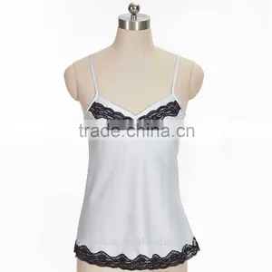 100% Poly Woven Ladies Print Camisole With Lace thumbnail-2