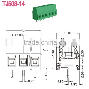 Wholesale Brass PA66 Small Euro Terminal Block Cable Connector Terminal Block thumbnail-2