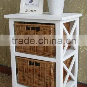 Bedroom Furniture Classic White MDF Bedside Table/cabinet thumbnail-1