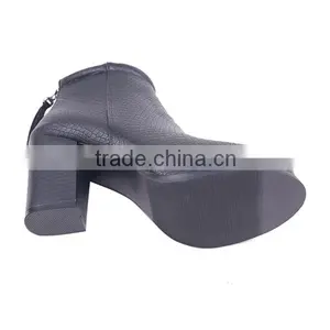 Fashionable Italian Woman Ankle Boots Gravity Walking Back Zipper High Heel Boots thumbnail-6