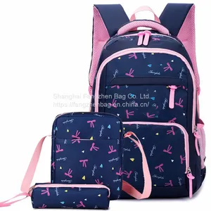 School Backpack School Bags Sets 3 in 1 Student Bookbag With Lunch Bag and Pencil Case thumbnail-2