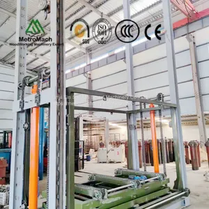 Woodworking Plywood Multi-layer Hydraulic Hot Press Machine With Loader and Unloader Line thumbnail-4