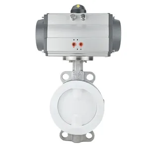 Pneumatic Stainless Steel Ball Valve Q641F-16P Stainless Steel Ball Valve thumbnail-1