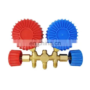 BRASS HVAC A/C REFRIGERATION KIT AC DOUBLE  R134  R410A AT-536H MANIFOLD GAUGE SET Manometer-Set r410 thumbnail-5