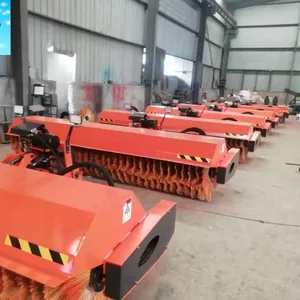 Skid Steer Snow Sweeper Attachments Bobcat Angle Broom for Skid Steer Loader thumbnail-1