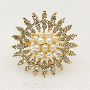 Popular Wholesale Rhinestone Napkin Holder With Gold Silver Ring thumbnail-1