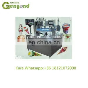 Rotary Type Ice Cream Cup Filling Sealing Machine thumbnail-1