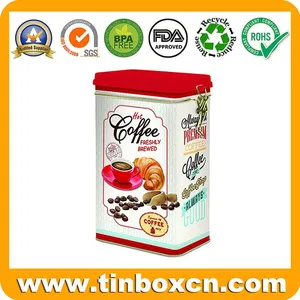 Customized Airtight Coffee Tin Box With Plug Lid and Flush Appearance thumbnail-4