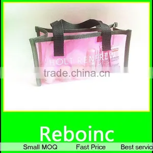 Clear Promotional PVC Custom Tote Bag With PP Webbing Handle(20151027A08) thumbnail-1
