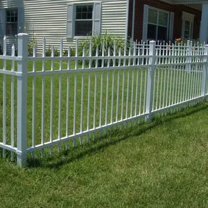 Wholesale 6ftx8ft Garden Black Metal Fences Anti Rust Galvanized Steel Fence thumbnail-6